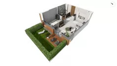 2 pokoje, apartament 50,80 m², parter, oferta nr WAL3_RSTU_U.2.8, Brabank Apartamenty , Gdańsk, Śródmieście, ul. Stara Stocznia/Wałowa
