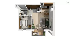 2 pokoje, apartament 49,00 m², piętro 2, oferta nr CYLK_CYLK_A.3.1, Legionów 121, Gdynia, Redłowo, ul. Legionów 121