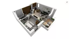 2 pokoje, apartament 49,00 m², piętro 2, oferta nr CYLK_CYLK_A.3.1, Legionów 121, Gdynia, Redłowo, ul. Legionów 121