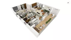 4 pokoje, apartament 103,10 m², piętro 2, oferta nr CYLK_CYLK_B.3.8, Legionów 121, Gdynia, Redłowo, ul. Legionów 121