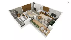 3 pokoje, apartament 61,00 m², piętro 8, oferta nr CYLK_CYLK_B.9.7, Legionów 121, Gdynia, Redłowo, ul. Legionów 121
