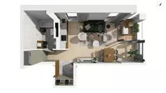 1 pokój, apartament 36,20 m², piętro 3, oferta nr CYLK_CYLK_E.4.1, Legionów 121, Gdynia, Redłowo, ul. Legionów 121