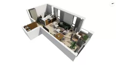 1 pokój, apartament 36,20 m², piętro 3, oferta nr CYLK_CYLK_E.4.1, Legionów 121, Gdynia, Redłowo, ul. Legionów 121