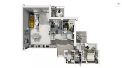 4 pokoje, apartament 111,70 m², piętro 2, oferta nr WLAD_A_A1.3.1, Miasto GDY, Gdynia, Śródmieście, ul. Władysława IV