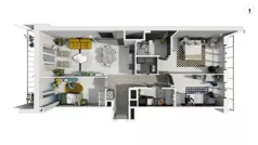 4 pokoje, apartament 104,90 m², piętro 3, oferta nr WLAD_A_A1.4.5, Miasto GDY, Gdynia, Śródmieście, ul. Władysława IV