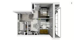 2 pokoje, apartament 48,00 m², piętro 1, oferta nr WLAD_A_A2.2.5, Miasto GDY, Gdynia, Śródmieście, ul. Władysława IV