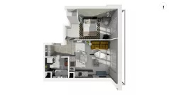 2 pokoje, apartament 43,00 m², piętro 4, oferta nr WLAD_A_A2.5.5, Miasto GDY, Gdynia, Śródmieście, ul. Władysława IV