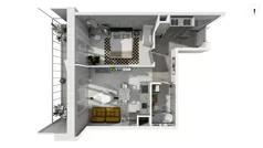 2 pokoje, apartament 45,80 m², piętro 5, oferta nr WLAD_A_A2.6.6, Miasto GDY, Gdynia, Śródmieście, ul. Władysława IV