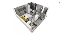 1 pokój, apartament 25,20 m², piętro 4, oferta nr WLAD_A_A3.5.2, Miasto GDY, Gdynia, Śródmieście, ul. Władysława IV