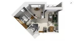2 pokoje, apartament 52,10 m², piętro 2, oferta nr TORU_A_A2.2.2, OFF Miasto, Gdańsk, Śródmieście, ul. Toruńska