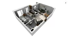 3 pokoje, apartament 72,60 m², piętro 3, oferta nr TORU_A_A4.3.1, OFF Miasto, Gdańsk, Śródmieście, ul. Toruńska