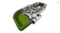 3 pokoje, apartament 65,00 m², parter, oferta nr DANT_DANT_C2.1.3, Ukryte, Gdańsk, Aniołki, ul. Dantyszka