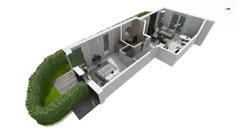 2 pokoje, apartament 51,10 m², parter, oferta nr DANT_DANT_C1.1.2, Ukryte, Gdańsk, Aniołki, ul. Dantyszka