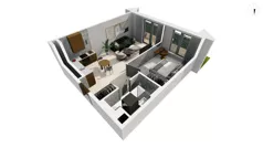 2 pokoje, apartament 45,52 m², parter, oferta nr WITA_A_A1.1.5, Wita 77, Gdańsk, Strzyża, ul. Wita Stwosza 77