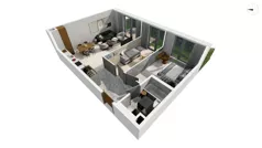 3 pokoje, apartament 61,80 m², piętro 4, oferta nr WITA_A_A1.5.1, Wita 77, Gdańsk, Strzyża, ul. Wita Stwosza 77
