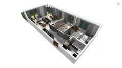 3 pokoje, mieszkanie 61,80 m², piętro 4, oferta nr WITA_A_A1.5.1, Wita 77, Gdańsk, Strzyża, ul. Wita Stwosza 77
