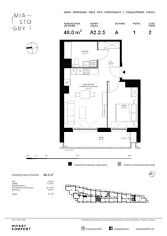 2 pokoje, apartament 48,00 m², piętro 1, oferta nr WLAD_A_A2.2.5, Miasto GDY, Gdynia, Śródmieście, ul. Władysława IV