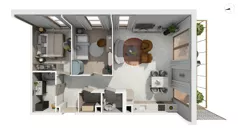 3 pokoje, apartament 78,81 m², piętro 3, oferta nr NAD3_UW_W1.4.2, Nadmorski Dwór, Gdańsk, Brzeźno, ul. Nadmorski Dwór