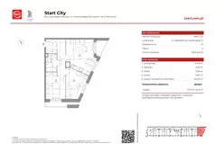 3 pokoje, mieszkanie 58,08 m², piętro 2, oferta nr 21/10, Start City, Kraków, Bieżanów-Prokocim, ul. Republiki Korczakowskiej 21