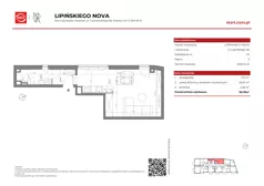 1 pokój, mieszkanie 37,03 m², piętro 3, oferta nr 9a/23, Lipińskiego Nova, Kraków, Dębniki, Ruczaj, ul. Wacława Lipińskiego
