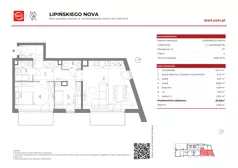 3 pokoje, mieszkanie 67,23 m², piętro 4, oferta nr 9a/27, Lipińskiego Nova, Kraków, Dębniki, Ruczaj, ul. Wacława Lipińskiego