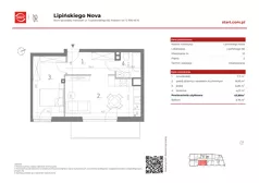 2 pokoje, mieszkanie 43,90 m², piętro 2, oferta nr 9a/12, Lipińskiego Nova, Kraków, Dębniki, Ruczaj, ul. Wacława Lipińskiego