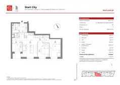4 pokoje, mieszkanie 67,72 m², piętro 7, oferta nr 21/59, Start City, Kraków, Bieżanów-Prokocim, ul. Republiki Korczakowskiej 21