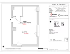 1 pokój, apartament inwestycyjny 39,51 m², piętro 1, oferta nr 4.8, Kamienna 28 - apartamenty inwestycyjne, Gdańsk, Śródmieście, Dolne Miasto, ul. Jałmużnicza 4