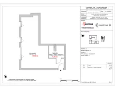 1 pokój, apartament inwestycyjny 53,31 m², parter, oferta nr 4.3, Kamienna 28 - apartamenty inwestycyjne, Gdańsk, Śródmieście, Dolne Miasto, ul. Jałmużnicza 4
