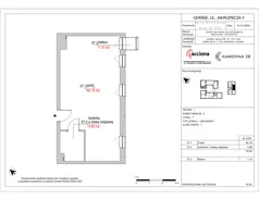 1 pokój, apartament inwestycyjny 53,06 m², piętro 1, oferta nr 4.7, Kamienna 28 - apartamenty inwestycyjne, Gdańsk, Śródmieście, Dolne Miasto, ul. Jałmużnicza 4