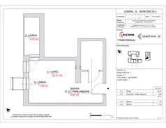 1 pokój, apartament inwestycyjny 27,11 m², piętro 4, oferta nr 4.31, Kamienna 28 - apartamenty inwestycyjne, Gdańsk, Śródmieście, Dolne Miasto, ul. Jałmużnicza 4