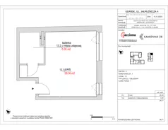 1 pokój, apartament inwestycyjny 34,71 m², piętro 2, oferta nr 4.13, Kamienna 28 - apartamenty inwestycyjne, Gdańsk, Śródmieście, Dolne Miasto, ul. Jałmużnicza 4