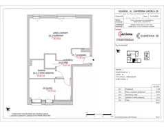 2 pokoje, mieszkanie 75,07 m², piętro 1, oferta nr 28.24, Kamienna 28, Gdańsk, Śródmieście, Dolne Miasto, ul. Kamienna Grobla 28