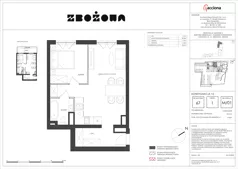 2 pokoje, mieszkanie 52,61 m², piętro 1, oferta nr 67.1, Zbożowa, Gdynia, Cisowa, ul. Zbożowa