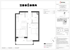 2 pokoje, mieszkanie 50,62 m², piętro 2, oferta nr 67.10, Zbożowa, Gdynia, Cisowa, ul. Zbożowa