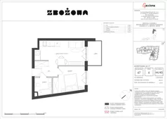 2 pokoje, mieszkanie 39,61 m², piętro 6, oferta nr 67.45, Zbożowa, Gdynia, Cisowa, ul. Zbożowa
