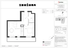 2 pokoje, mieszkanie 47,70 m², piętro 2, oferta nr 67.49, Zbożowa, Gdynia, Cisowa, ul. Zbożowa