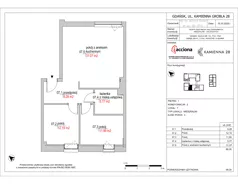 3 pokoje, mieszkanie 69,30 m², piętro 1, oferta nr 28.7, Kamienna 28, Gdańsk, Śródmieście, Dolne Miasto, ul. Kamienna Grobla 28