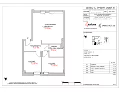 3 pokoje, mieszkanie 70,24 m², piętro 2, oferta nr 28.12, Kamienna 28, Gdańsk, Śródmieście, Dolne Miasto, ul. Kamienna Grobla 28