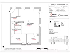 3 pokoje, mieszkanie 93,15 m², piętro 1, oferta nr 28.22, Kamienna 28, Gdańsk, Śródmieście, Dolne Miasto, ul. Kamienna Grobla 28