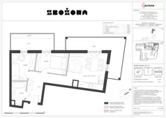 3 pokoje, mieszkanie 55,70 m², piętro 1, oferta nr 67.3, Zbożowa, Gdynia, Cisowa, ul. Zbożowa