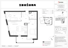 3 pokoje, mieszkanie 66,28 m², piętro 2, oferta nr 67.11, Zbożowa, Gdynia, Cisowa, ul. Zbożowa