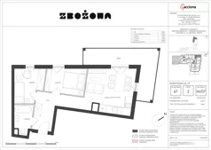 3 pokoje, mieszkanie 55,70 m², piętro 2, oferta nr 67.7, Zbożowa, Gdynia, Cisowa, ul. Zbożowa