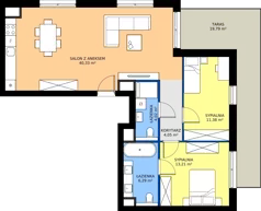 3 pokoje, mieszkanie 79,28 m², piętro 7, oferta nr A112, Nowy Cegielski, Poznań, Wilda, ul. 28 Czerwca 1956 r.
