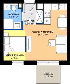 1 pokój, mieszkanie 28,66 m², piętro 5, oferta nr A128, Nowy Cegielski, Poznań, Wilda, ul. 28 Czerwca 1956 r.