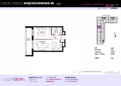 1 pokój, mieszkanie 33,32 m², piętro 2, oferta nr WJ-E2-LM-187, Wojciechowska Square, Lublin, Konstantynów, Konstantynów, ul. Wojciechowska 40