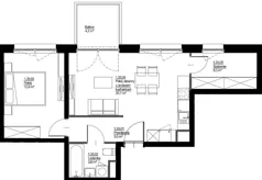 2 pokoje, mieszkanie 48,44 m², piętro 1, oferta nr D-B2-LM-33, ActiveCity etap IV, Lublin, Wrotków, ul. Henryka Wolińskiego