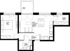 2 pokoje, mieszkanie 47,68 m², piętro 2, oferta nr D-B2-LM-15, ActiveCity etap IV, Lublin, Wrotków, ul. Henryka Wolińskiego
