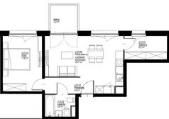 2 pokoje, mieszkanie 48,61 m², piętro 2, oferta nr D-B2-LM-37, ActiveCity etap IV, Lublin, Wrotków, ul. Henryka Wolińskiego