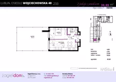 2 pokoje, mieszkanie 38,30 m², piętro 2, oferta nr WJ-E2-LM-189, Wojciechowska Square, Lublin, Konstantynów, Konstantynów, ul. Wojciechowska 40